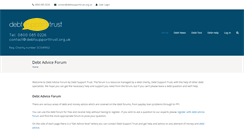Desktop Screenshot of debtadviceforum.com