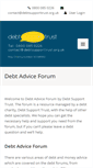 Mobile Screenshot of debtadviceforum.com